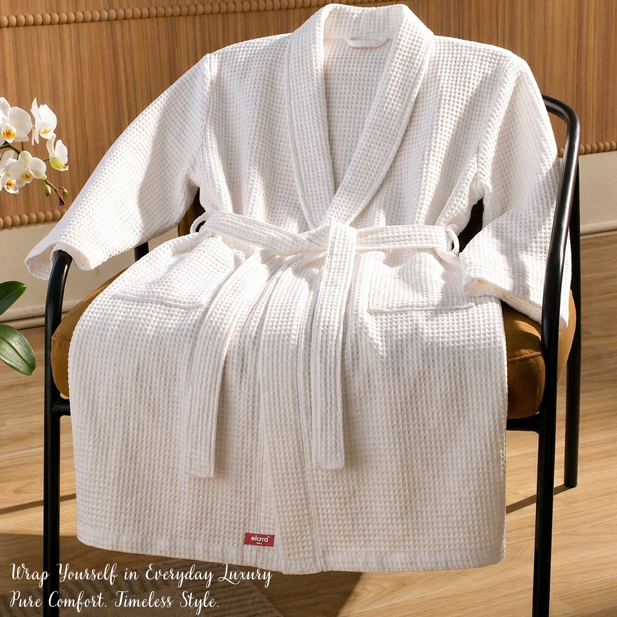 White Waffle Bathrobe