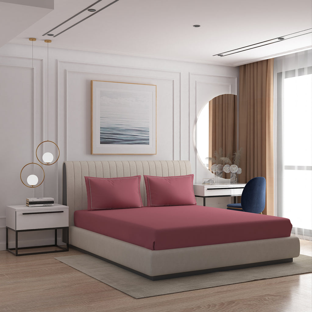 Luxury 500 TC Sateen King Size Bedsheet Set