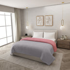 CORAL & SMOKE ,REVERSIBLE COMFORTER, SINGLE REVERSIBLE COMFORTER, DOUBLE REVERSIBLE COMFORTER,  SINGLE COMFORETER, DOUBLE COMFORTER, 180 GSM, MICROFIBRE, LIGHT WEIGHT, EASY CARE, MACHINE WASH, SUPER SOFT, SINGLE DUVET, DOUBLE DUVET, DUVET, COMFORTER.  