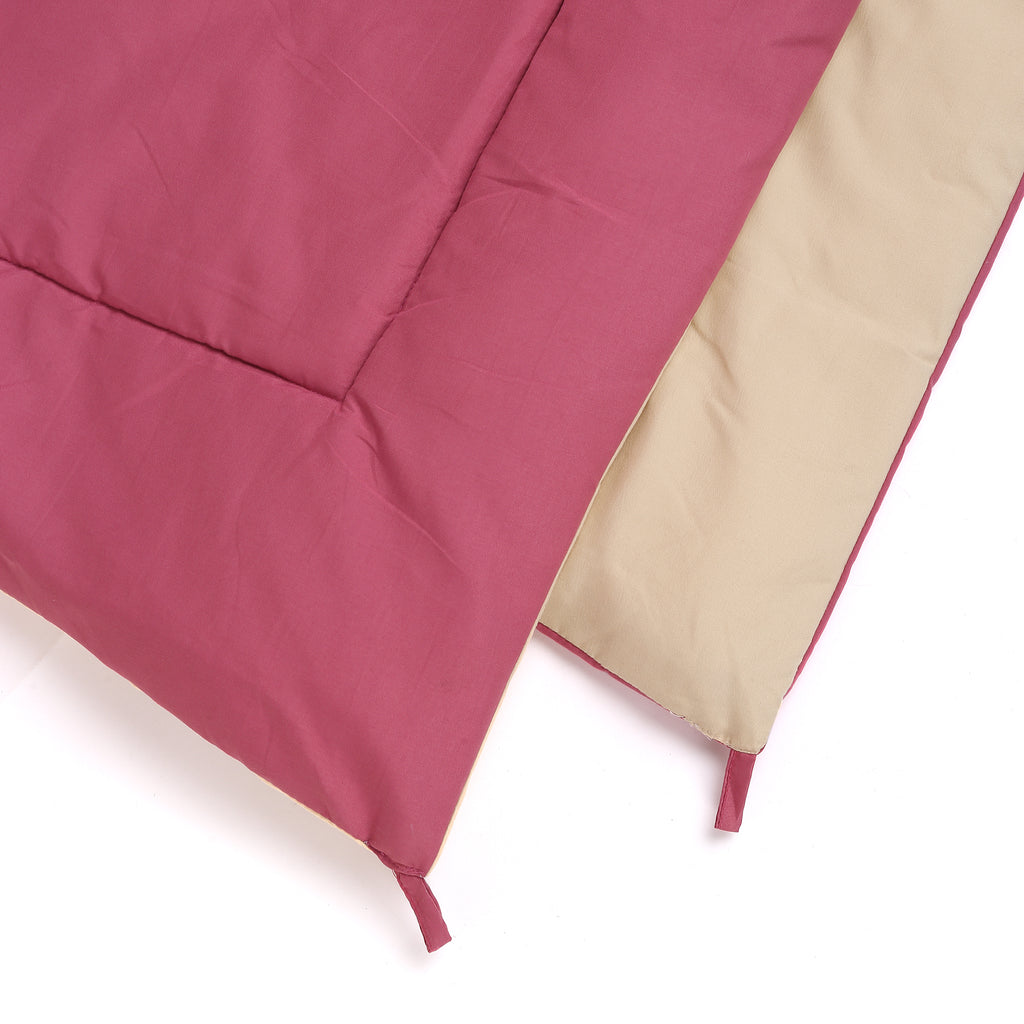 BERRY & SAND ,REVERSIBLE COMFORTER, SINGLE REVERSIBLE COMFORTER, DOUBLE REVERSIBLE COMFORTER,  SINGLE COMFORETER, DOUBLE COMFORTER, 180 GSM, MICROFIBRE, LIGHT WEIGHT, EASY CARE, MACHINE WASH, SUPER SOFT, SINGLE DUVET, DOUBLE DUVET, DUVET, COMFORTER.  