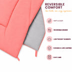 Reversible Comforter | Coral & Smoke