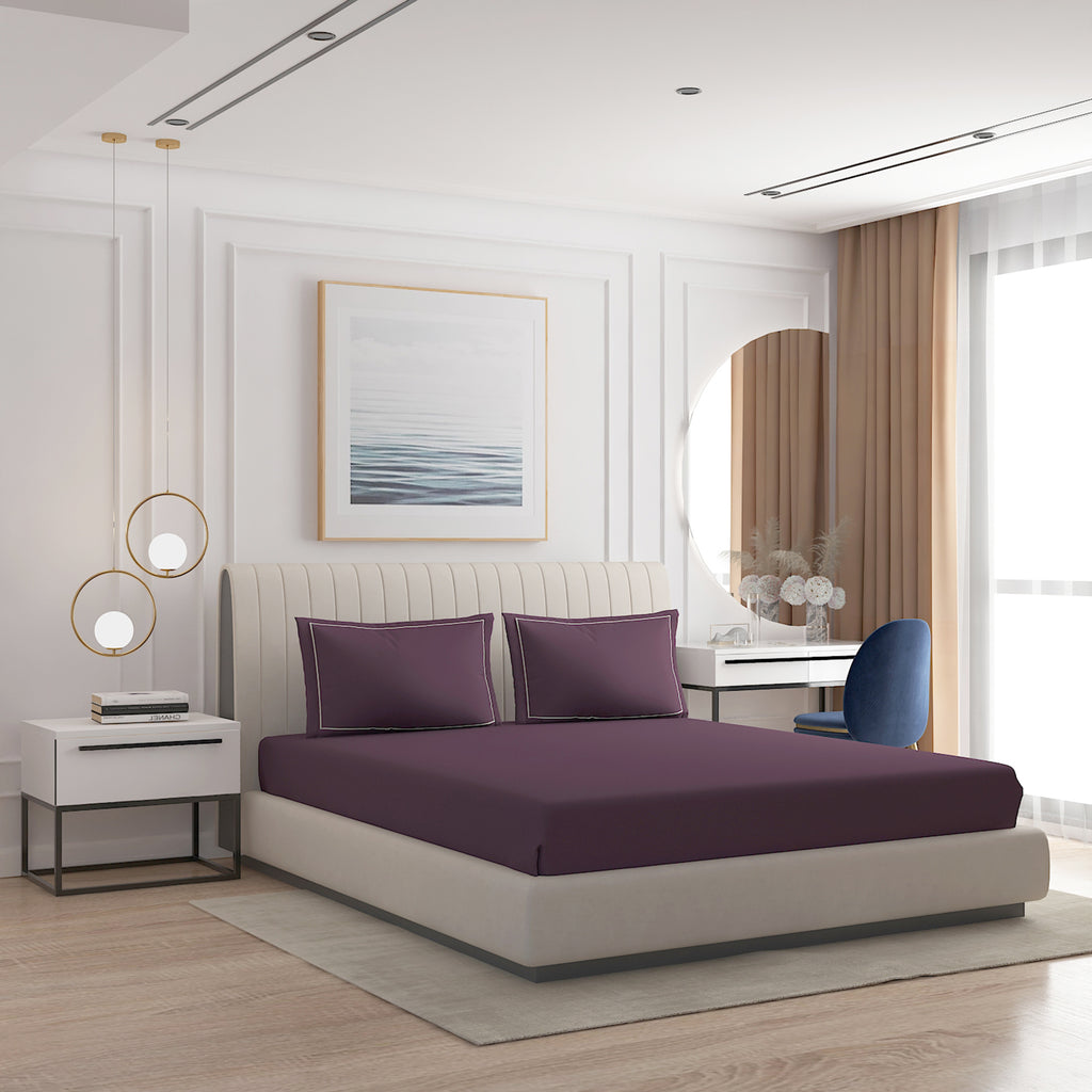 Luxury 500 TC Sateen King Size Bedsheet Set