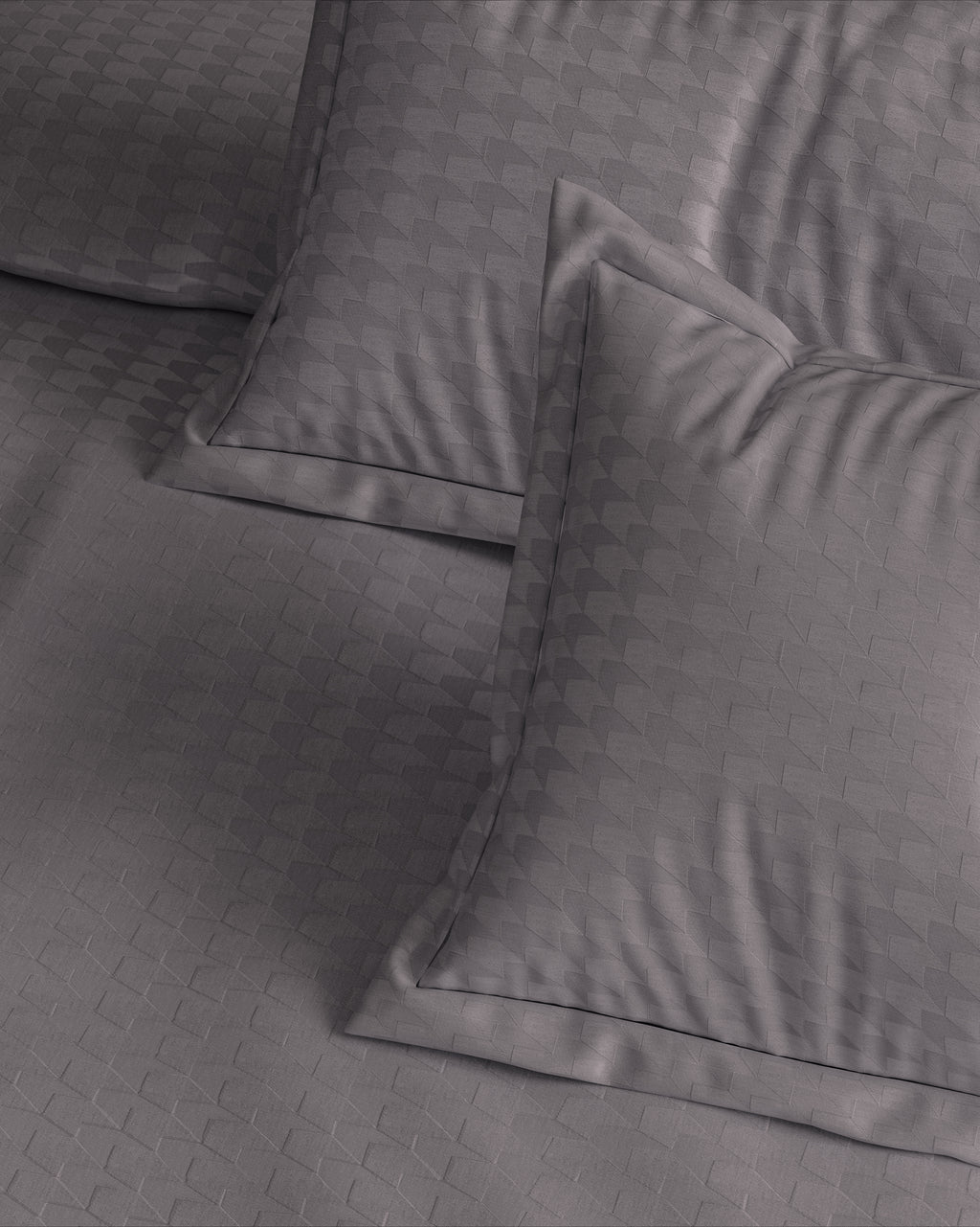 Houndstooth 300 TC King Size Jacquard Bedding Set