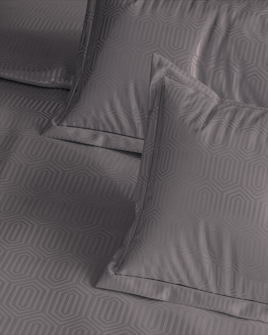 Geometric 300 TC King Size Jacquard Bedding Set