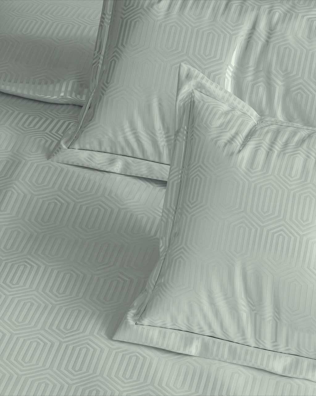 Geometric 300 TC King Size Jacquard Bedding Set