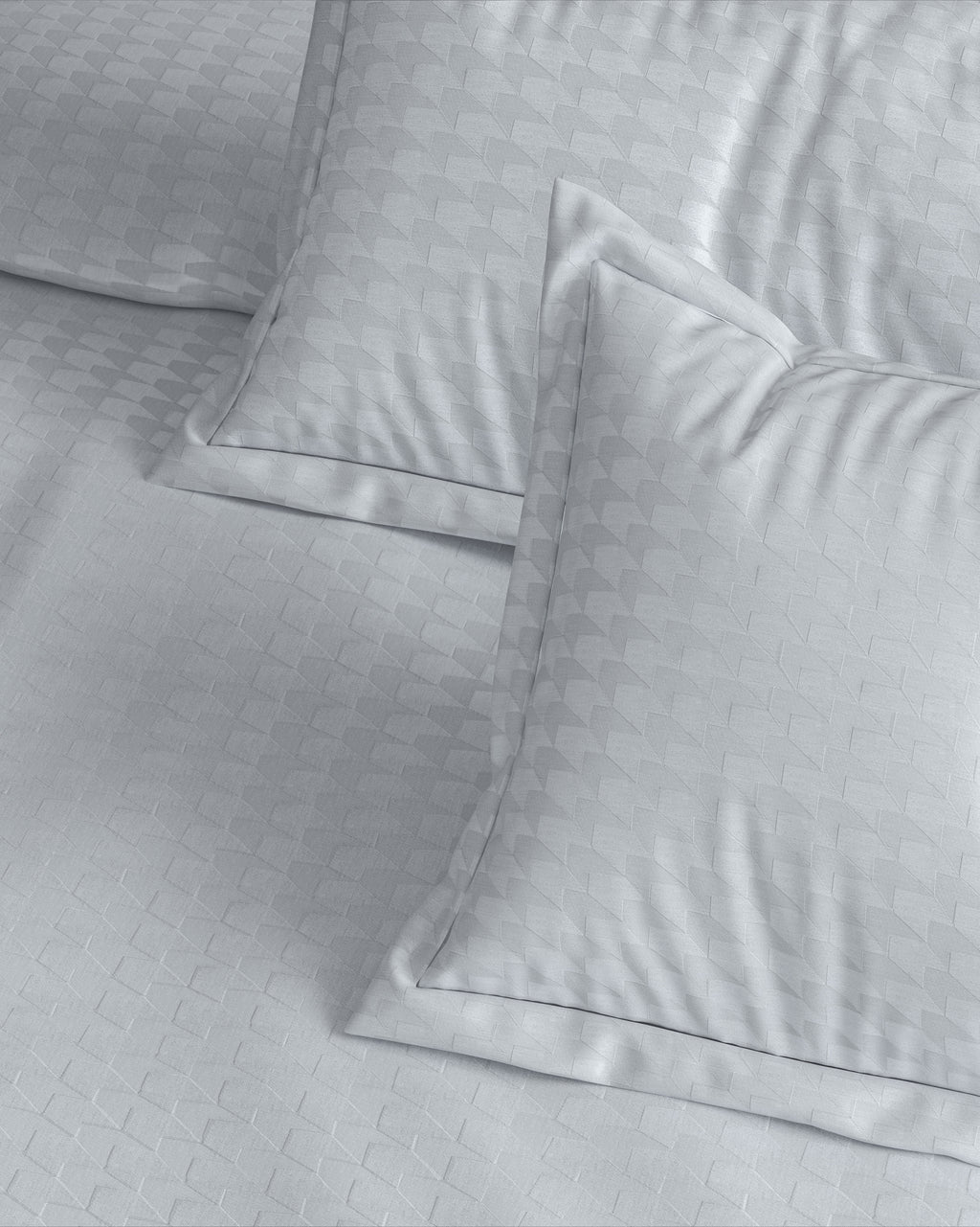 Houndstooth 300 TC King Size Jacquard Bedding Set