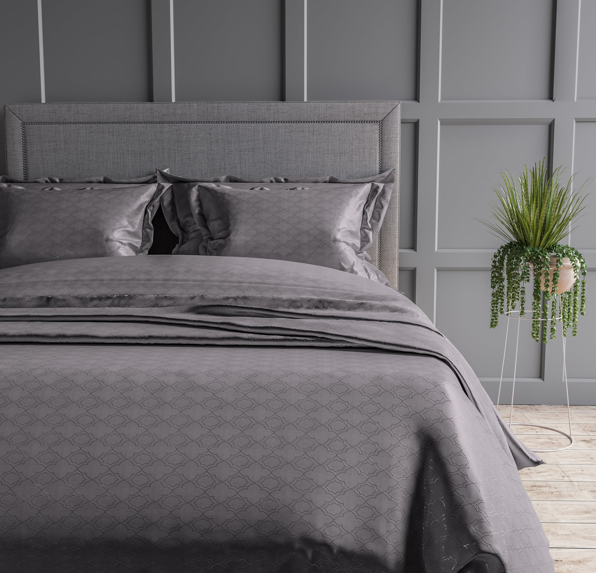 Vintage 300 TC King Size Jacquard Bedding Set