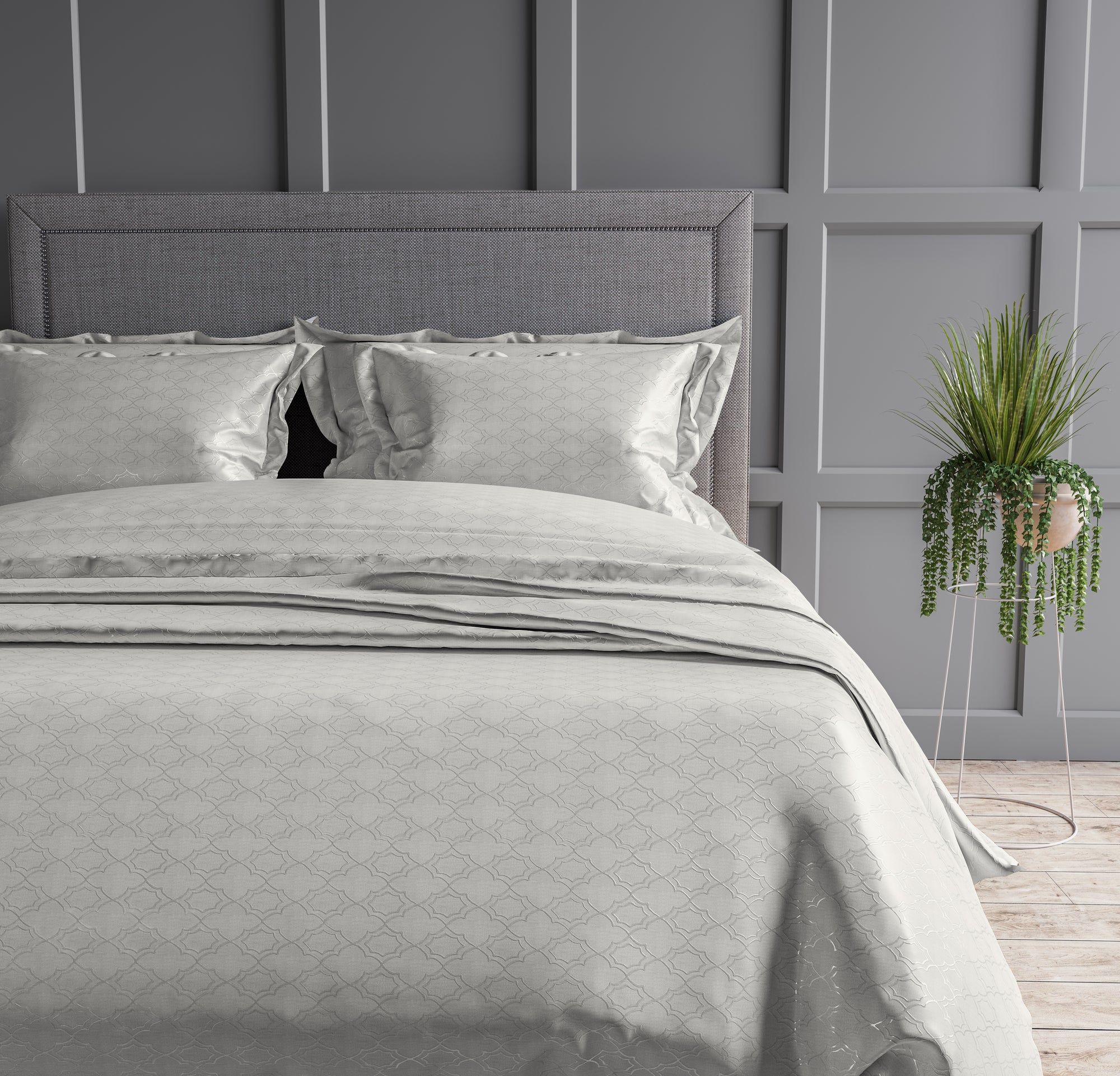 Vintage 300 TC King Size Jacquard Bedding Set