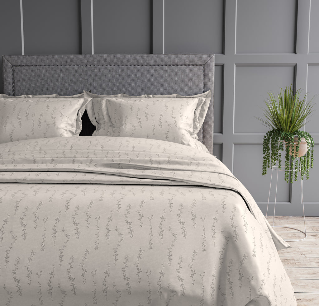Floral 300 TC King Size Jacquard Bedding Set
