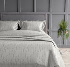 Floral 300 TC King Size Jacquard Bedding Set