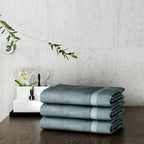 Gray Bath Towel, Premium Towel, Cotton Towel, 100% Premium Towel, Colour Towel, Home Towel, Super Absorbent, Super Absorbent Towel, Durable Towel, Easy Care Towel
