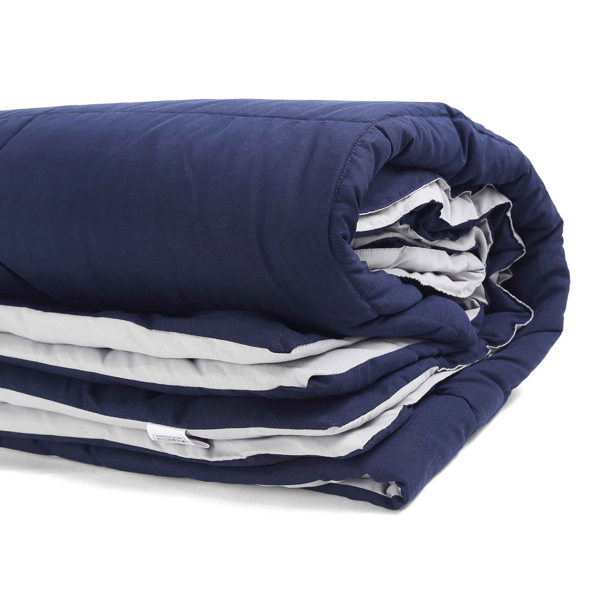 NAVY & SILVER GRAY , REVERSIBLE COMFORTER, SINGLE REVERSIBLE COMFORTER, DOUBLE REVERSIBLE COMFORTER,  SINGLE COMFORETER, DOUBLE COMFORTER, 180 GSM, MICROFIBRE, LIGHT WEIGHT, EASY CARE, MACHINE WASH, SUPER SOFT, SINGLE DUVET, DOUBLE DUVET, DUVET, COMFORTER.  