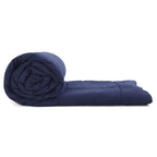 Reversible Comforter | Navy & Silver Gray