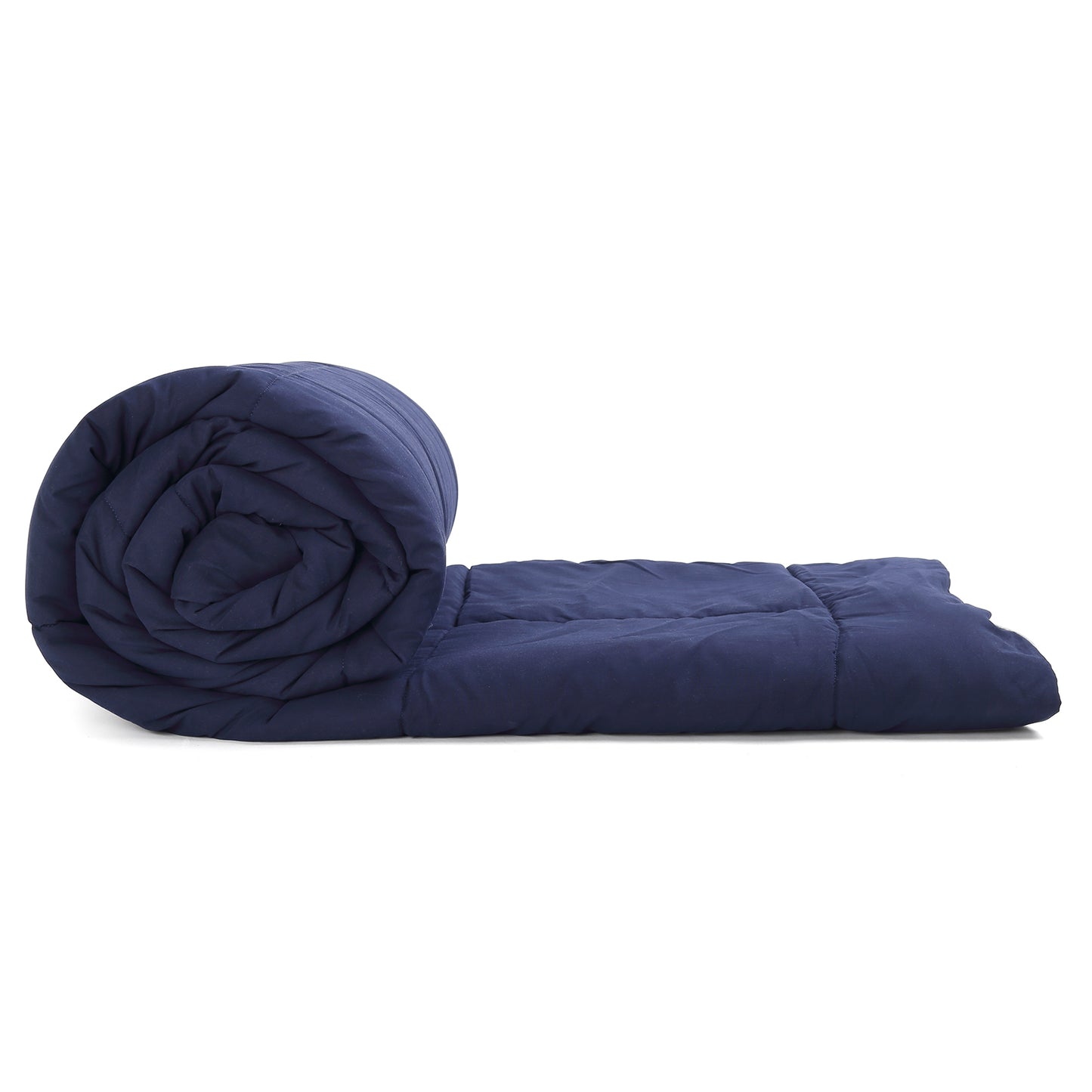 Reversible Comforter | Navy & Silver Gray