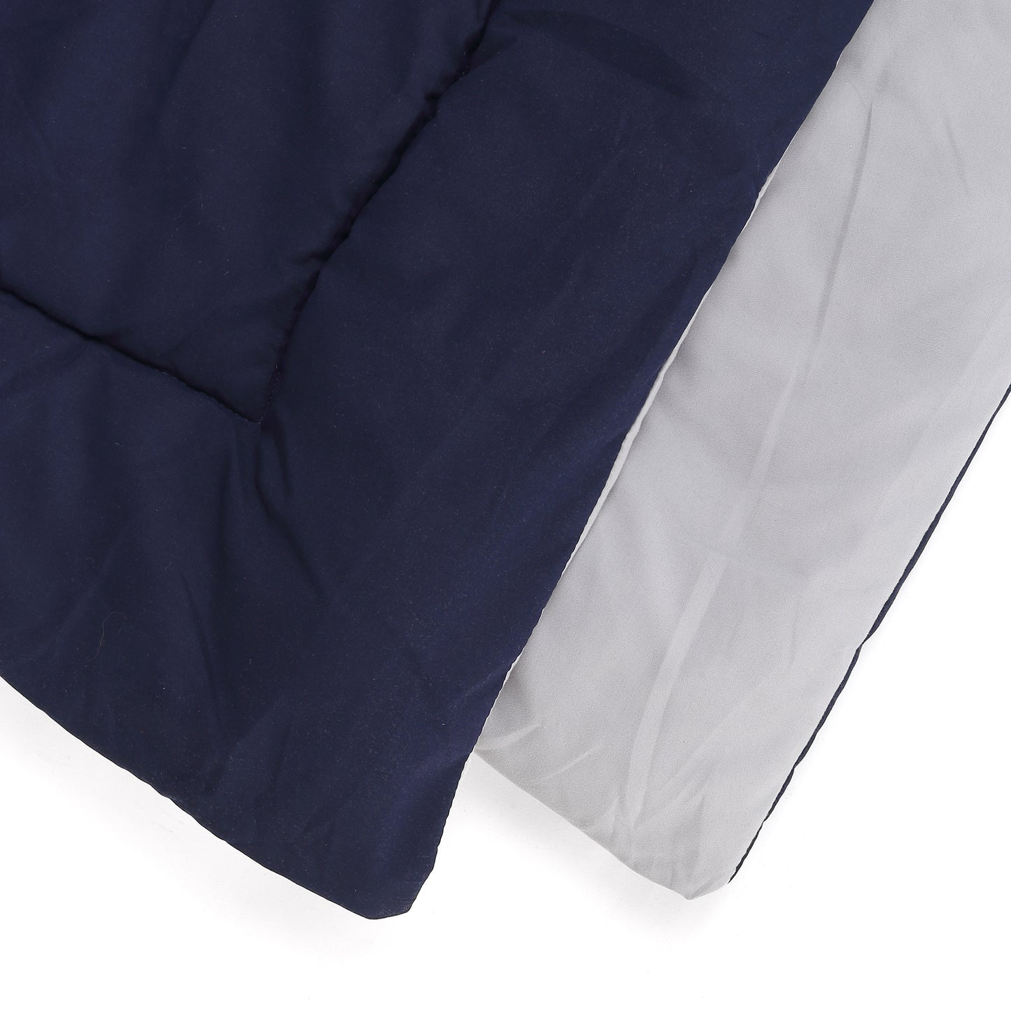 NAVY & SILVER GRAY , REVERSIBLE COMFORTER, SINGLE REVERSIBLE COMFORTER, DOUBLE REVERSIBLE COMFORTER,  SINGLE COMFORETER, DOUBLE COMFORTER, 180 GSM, MICROFIBRE, LIGHT WEIGHT, EASY CARE, MACHINE WASH, SUPER SOFT, SINGLE DUVET, DOUBLE DUVET, DUVET, COMFORTER.  
