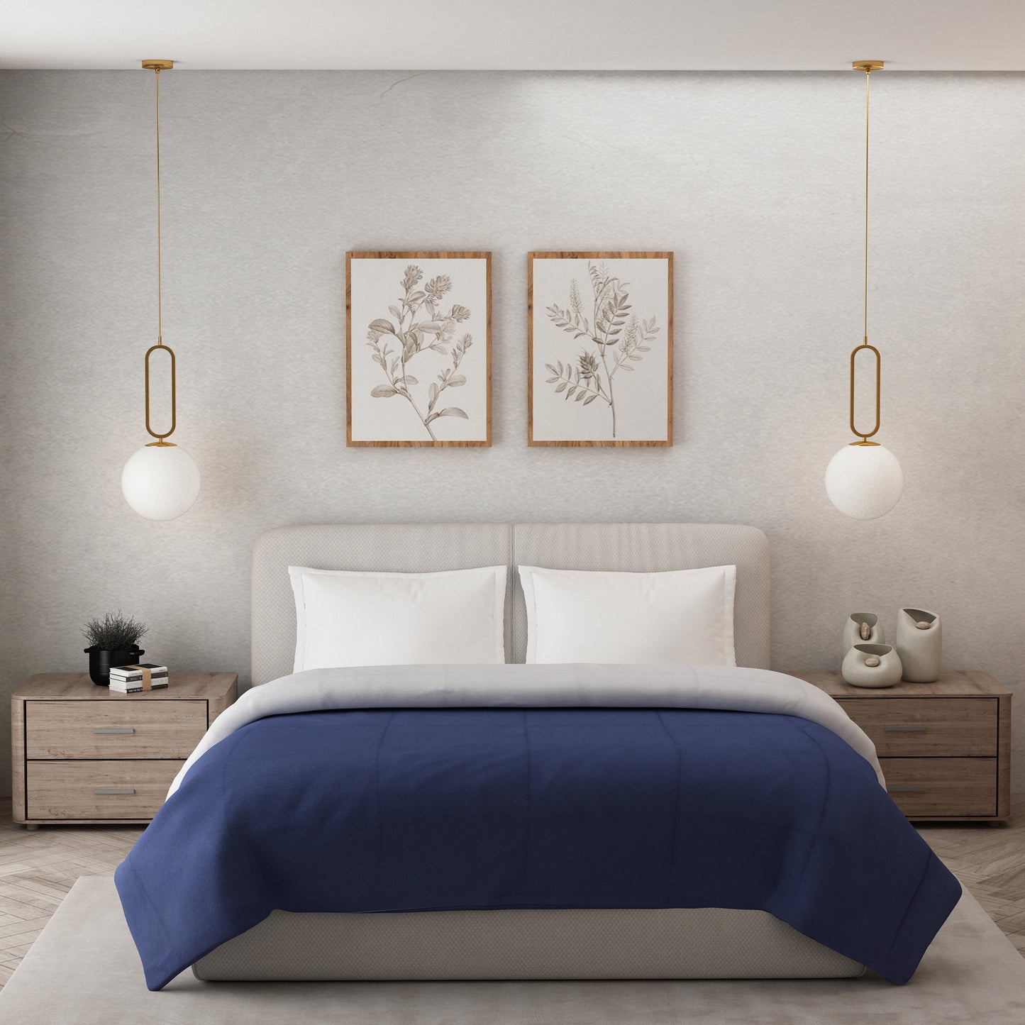 NAVY & SILVER GRAY , REVERSIBLE COMFORTER, SINGLE REVERSIBLE COMFORTER, DOUBLE REVERSIBLE COMFORTER,  SINGLE COMFORETER, DOUBLE COMFORTER, 180 GSM, MICROFIBRE, LIGHT WEIGHT, EASY CARE, MACHINE WASH, SUPER SOFT, SINGLE DUVET, DOUBLE DUVET, DUVET, COMFORTER.  