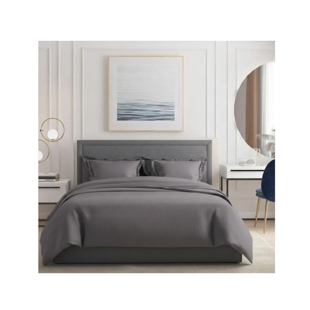 Geometric 300 TC King Size Jacquard Bedding Set