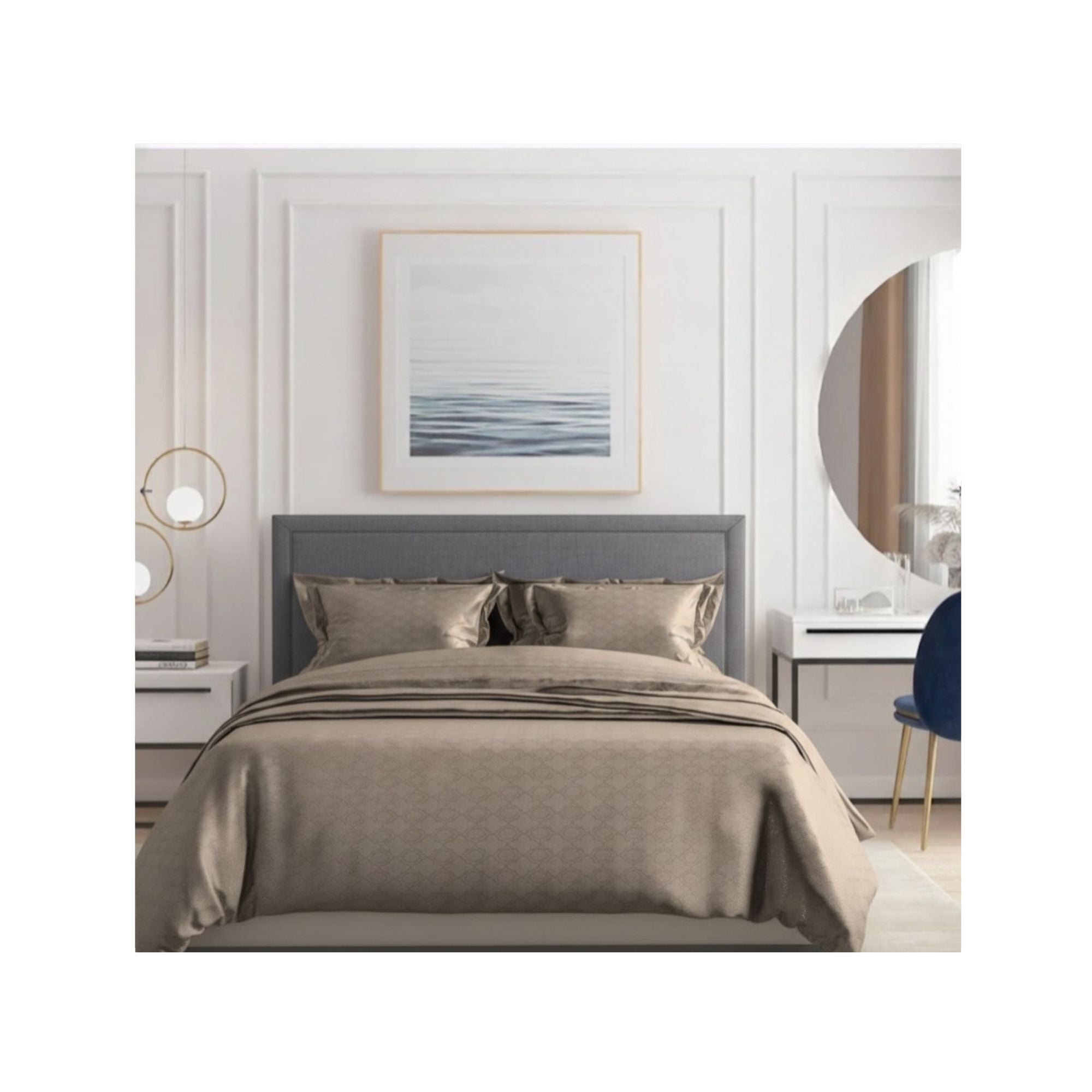 Vintage 300 TC King Size Jacquard Bedding Set