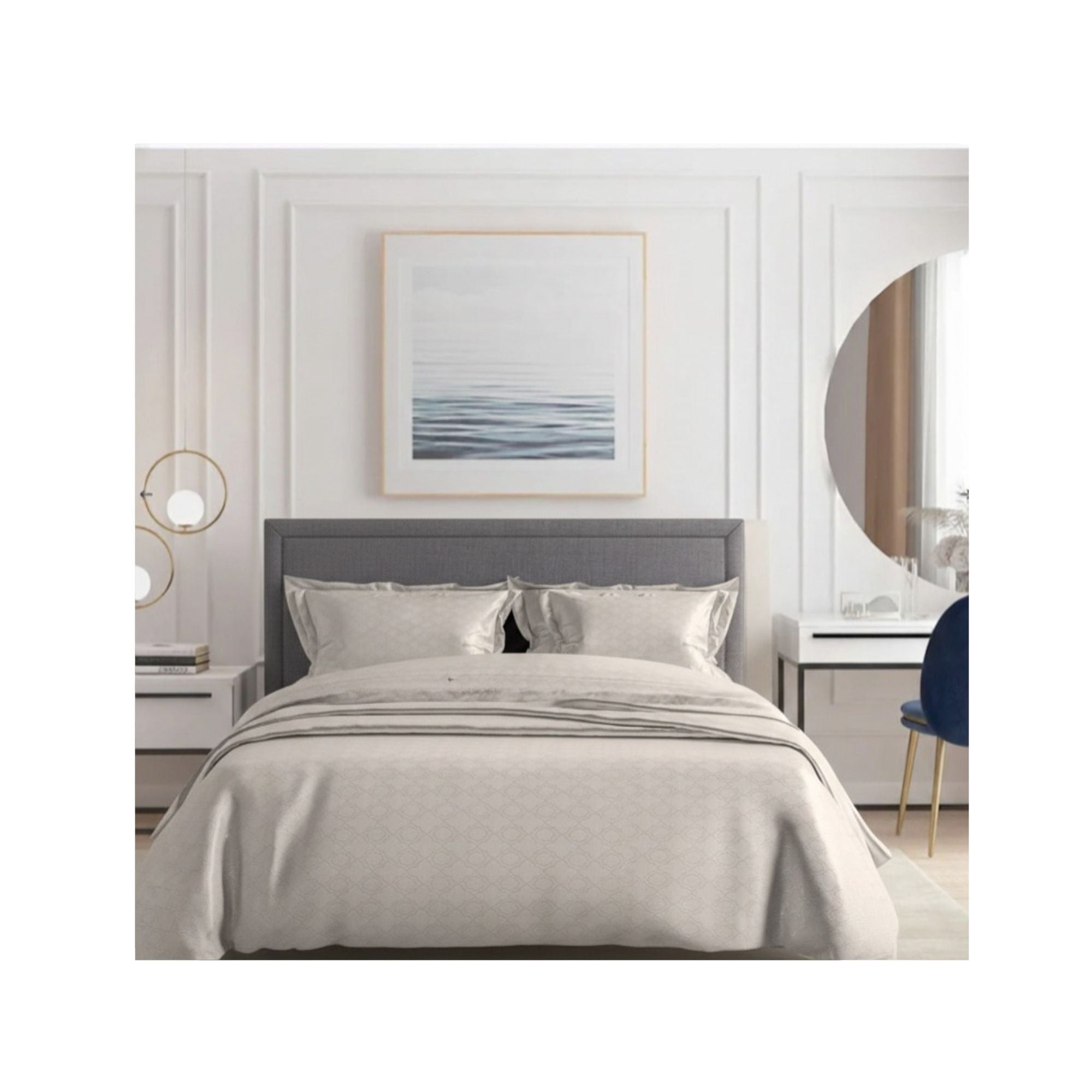 Vintage 300 TC King Size Jacquard Bedding Set