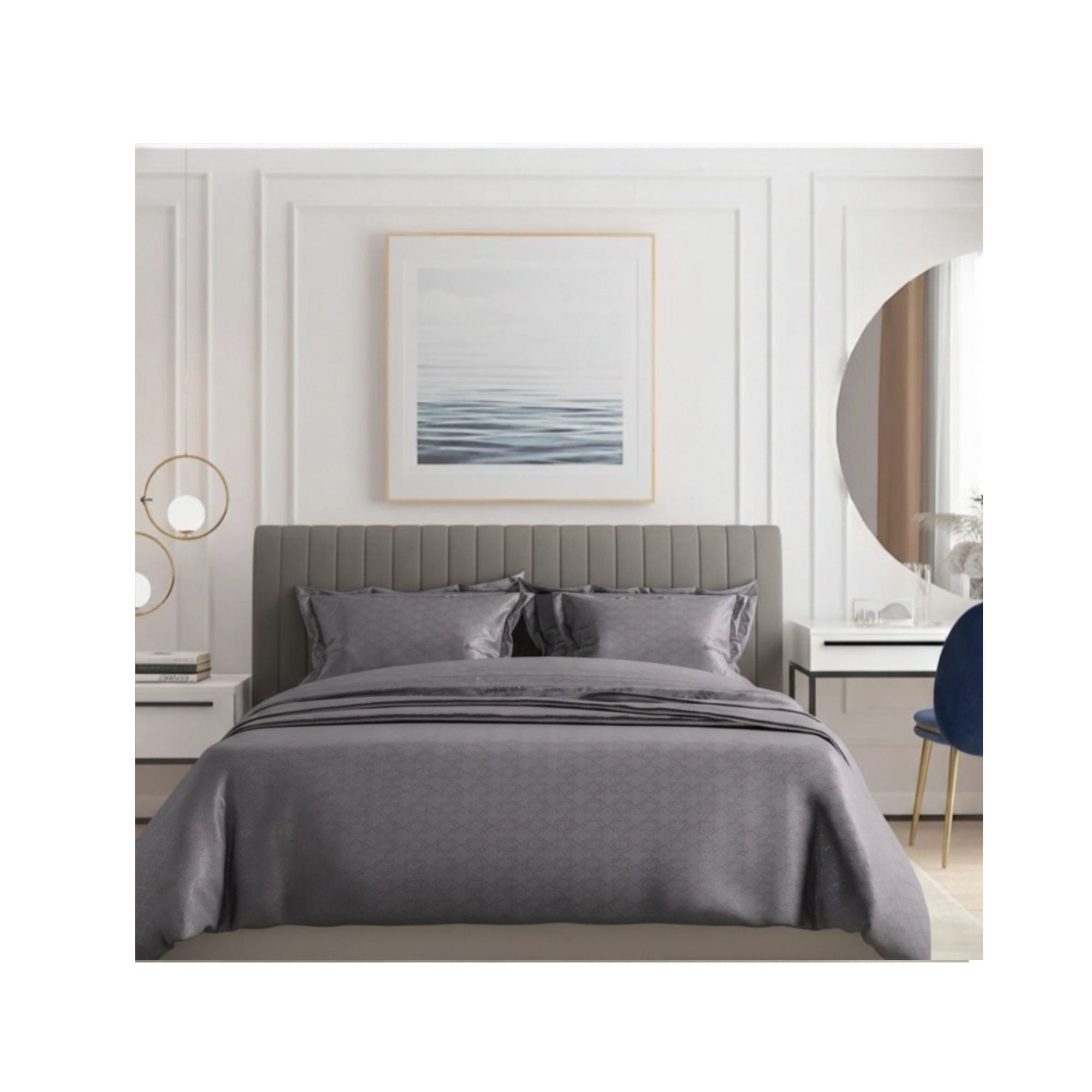 Vintage 300 TC King Size Jacquard Bedding Set