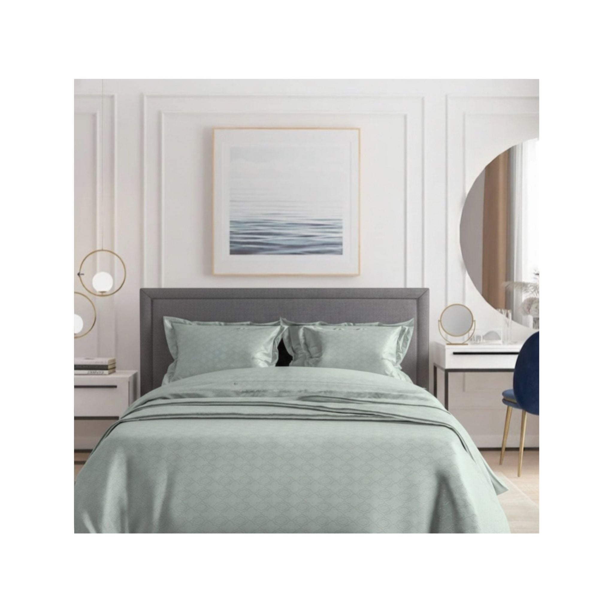 Vintage 300 TC King Size Jacquard Bedding Set