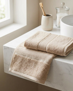 Beige Hand Towel | Pack Of 2)