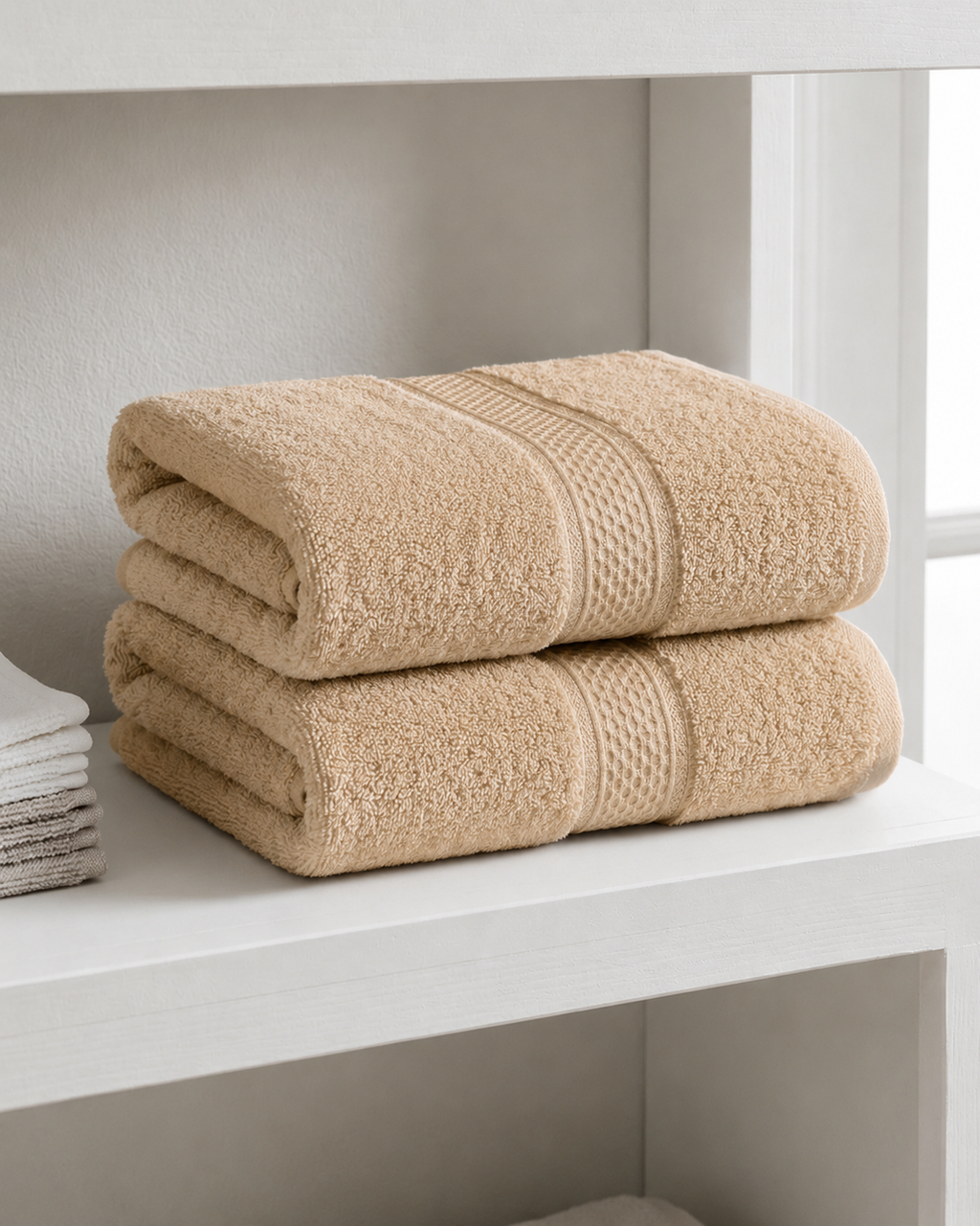 Beige Bath Towel