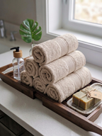 Beige Hand Towel | Pack Of 2)