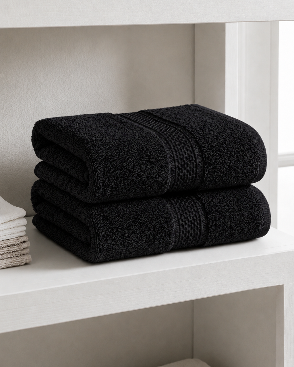 Black Bath Towel