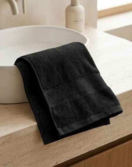 Black Hand Towels | Pack of 2