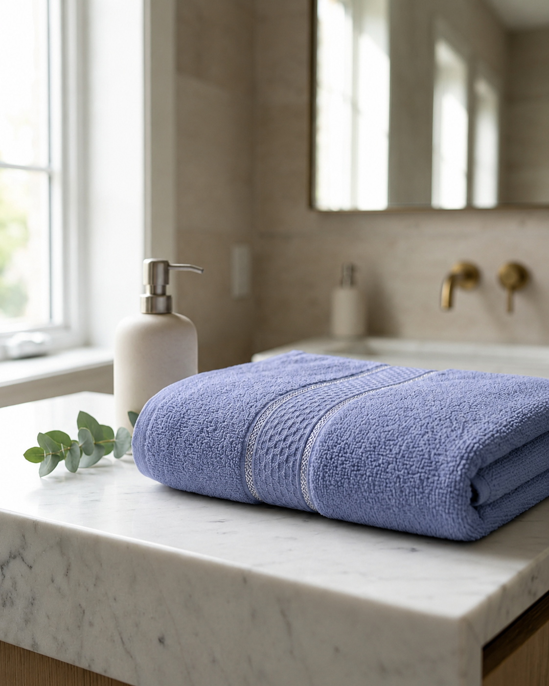 Ligh Blue Bath Towel