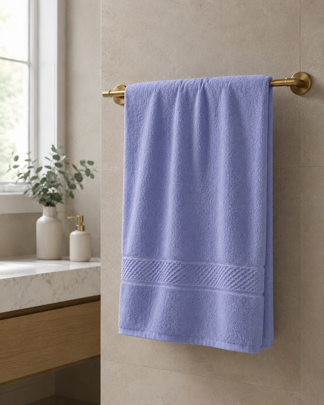 Ligh Blue Bath Towel