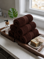 Brown Hand Towels | Pack of 2