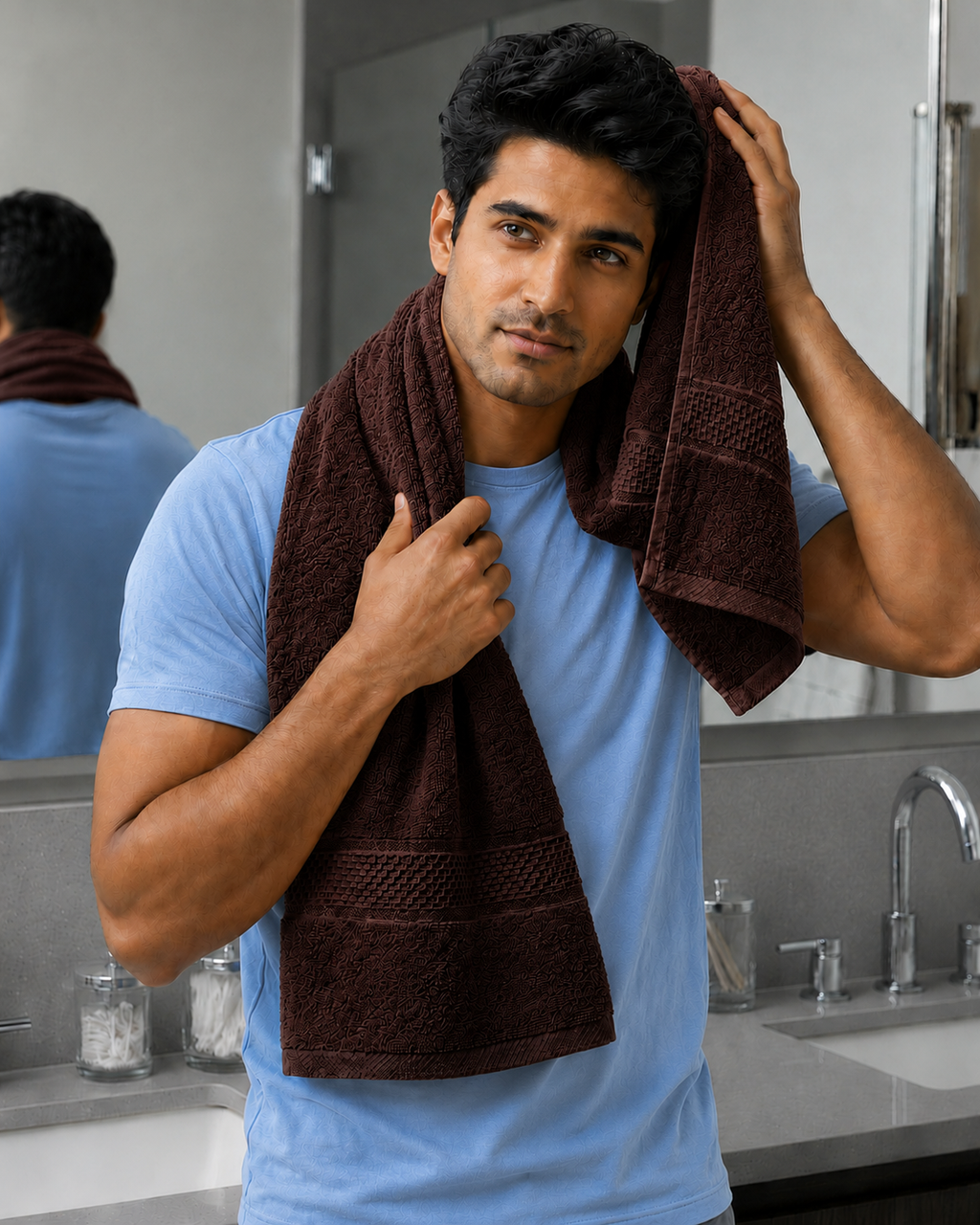 Brown Bath Towel
