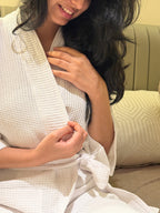 White Waffle Bathrobe