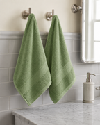 Green Hand Towels | Pack of 2