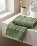 Green Hand Towels | Pack of 2