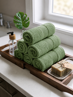 Green Hand Towels | Pack of 2