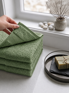 Green Hand Towels | Pack of 2