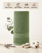 Green Hand Towels | Pack of 2