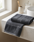 Grey Hand Towels | Pack of 2