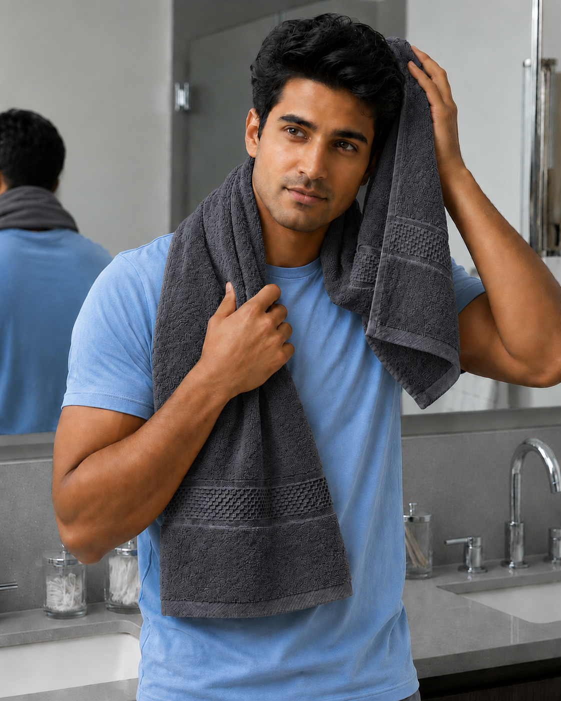 Grey Bath Towel