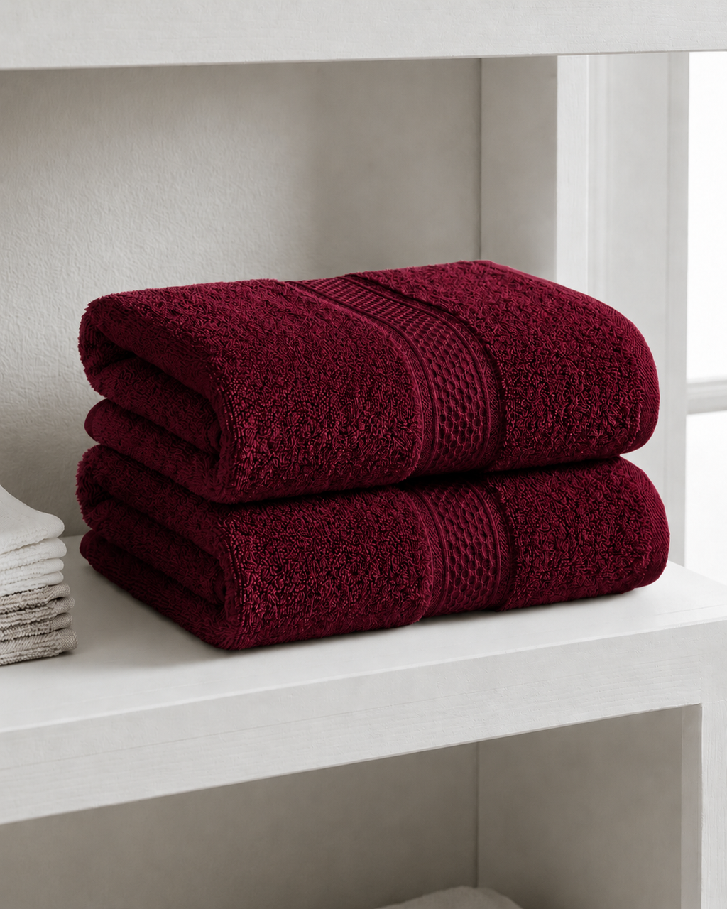 Maroon Bath Towel