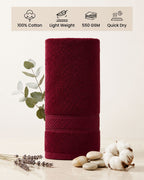 Maroon Hand Towels | Pack of 2
