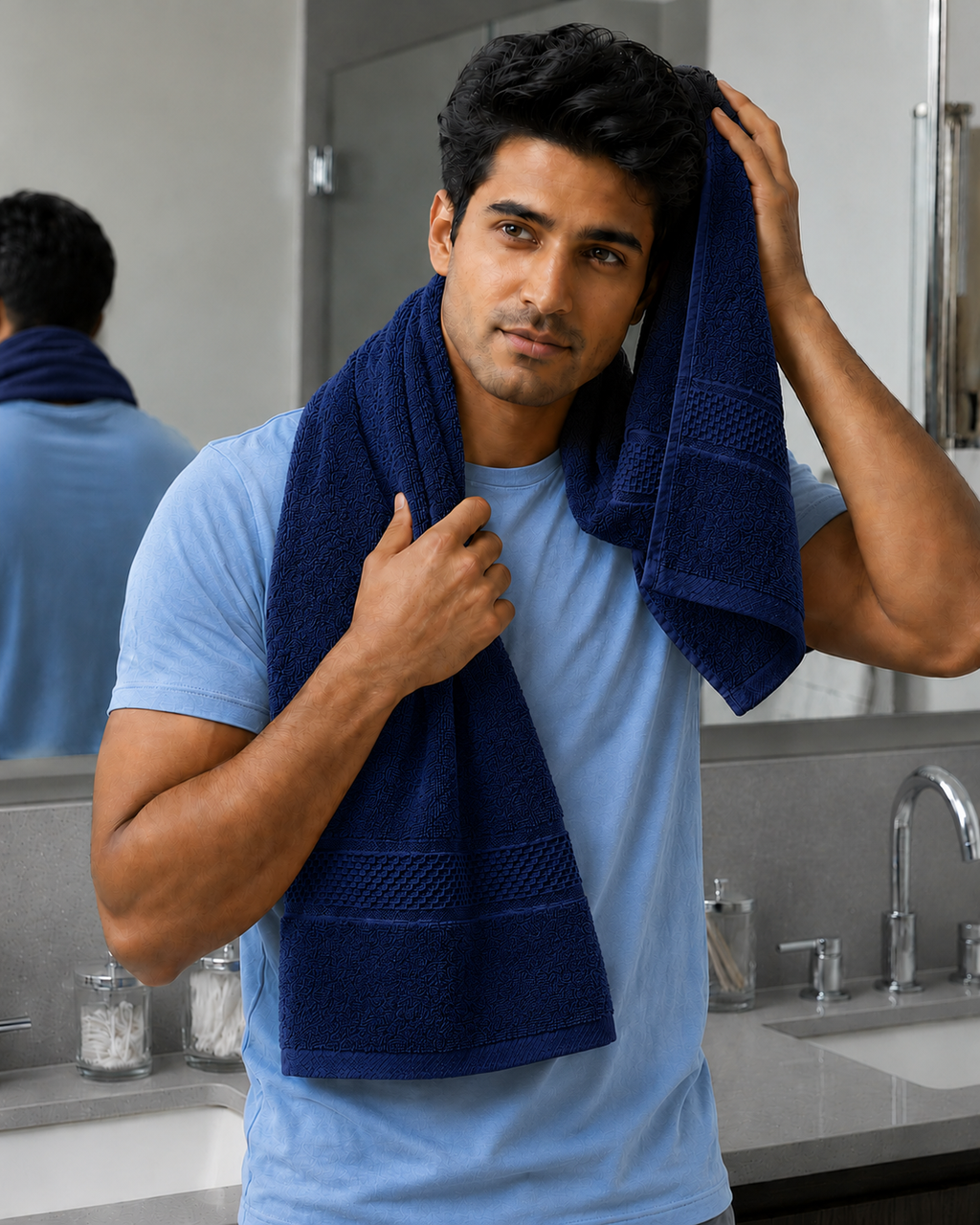 Navy Bath Towel