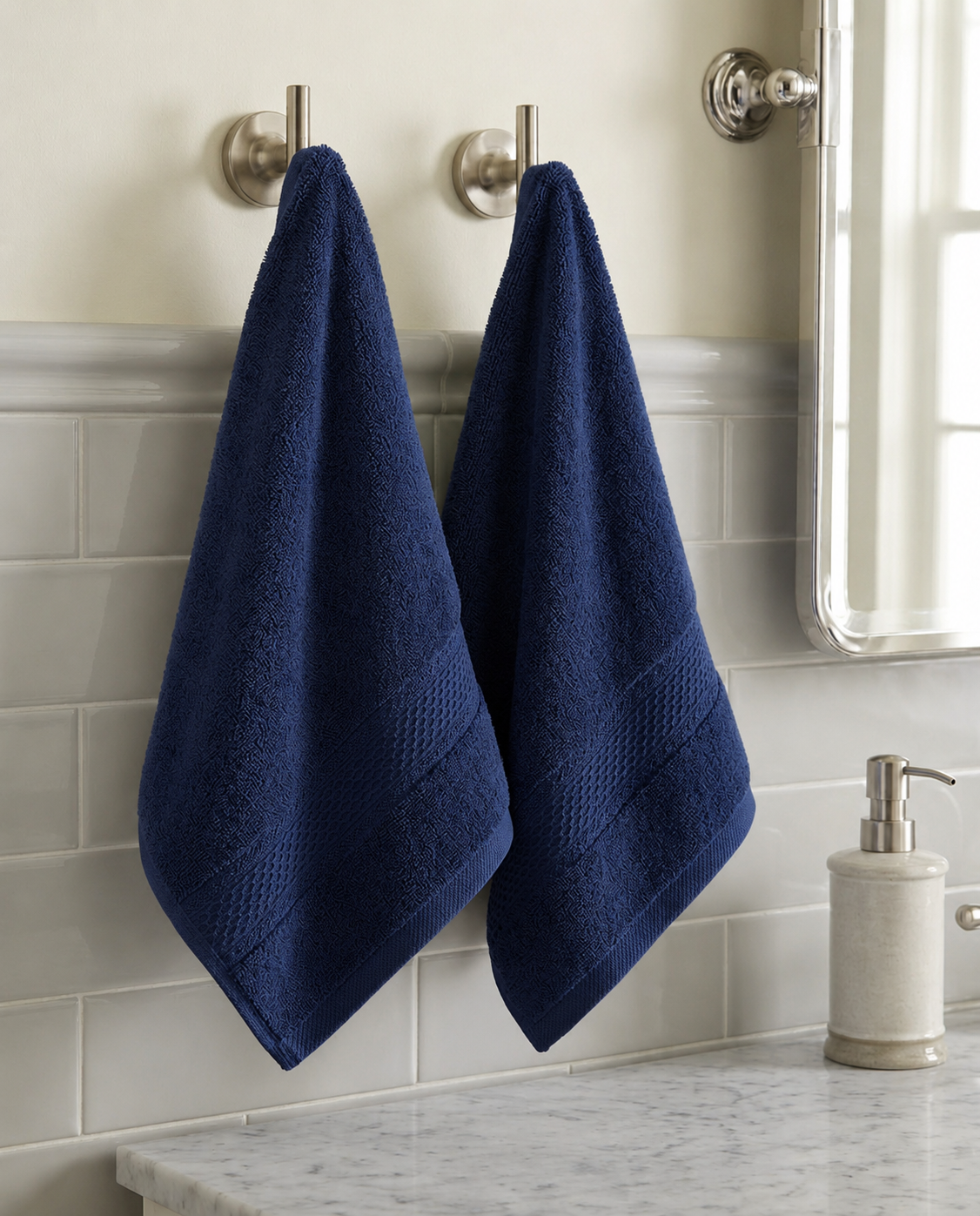Navy Hand Towel | Pack of 2