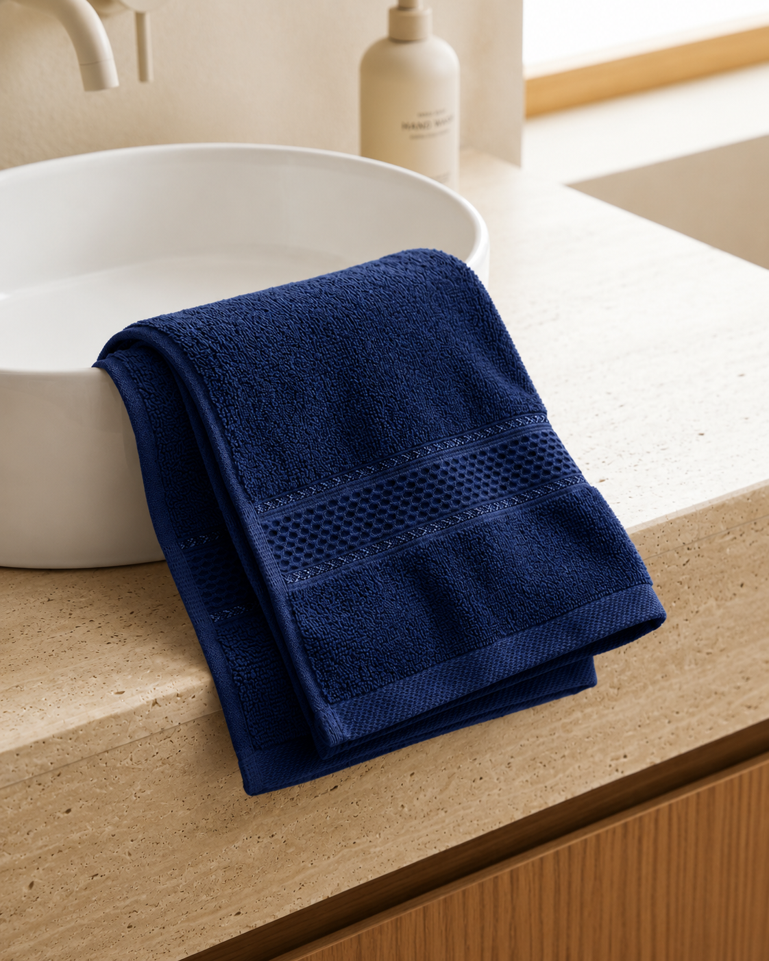 Navy Hand Towel | Pack of 2