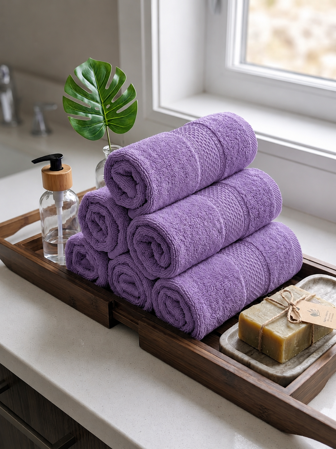 Lavender Hand Towels | Pack of 2