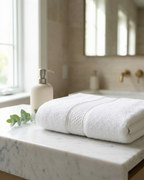 White Bath Towel