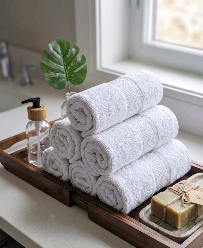 White Hand Towels | Pack of 2